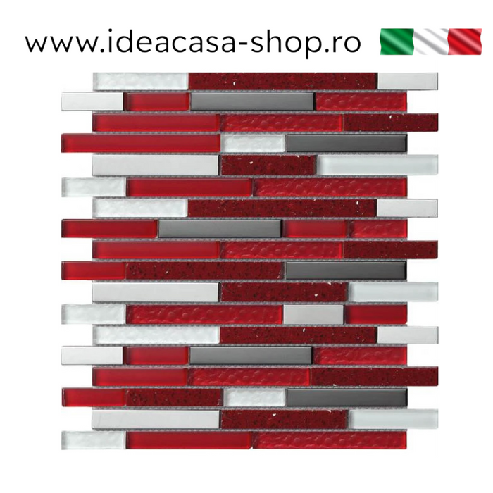 MOZAIC QUARTZ RED 27.5X30CM