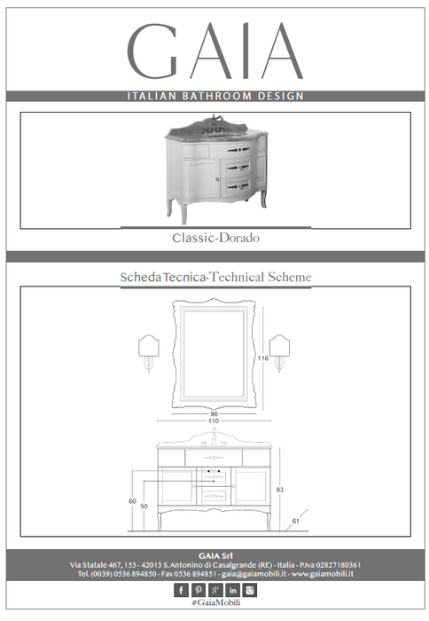 Mobilier baie clasic Dorado