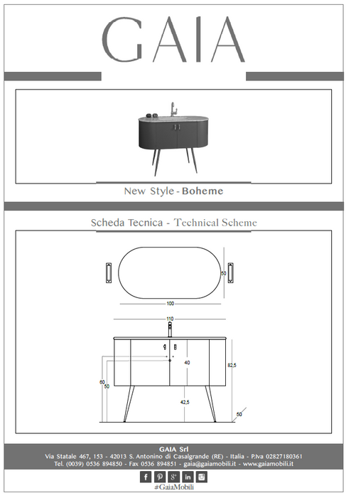 Mobilierul de baie boem clasic