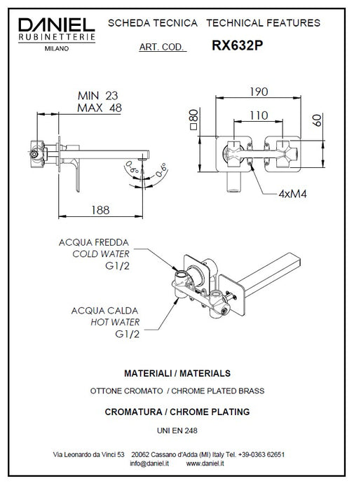 Baterie Lavoar Reflex RX632 Italia - Daniel Crom Lucios Premium