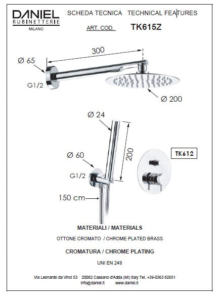 Baterie dus tokyo made in italy tk615z