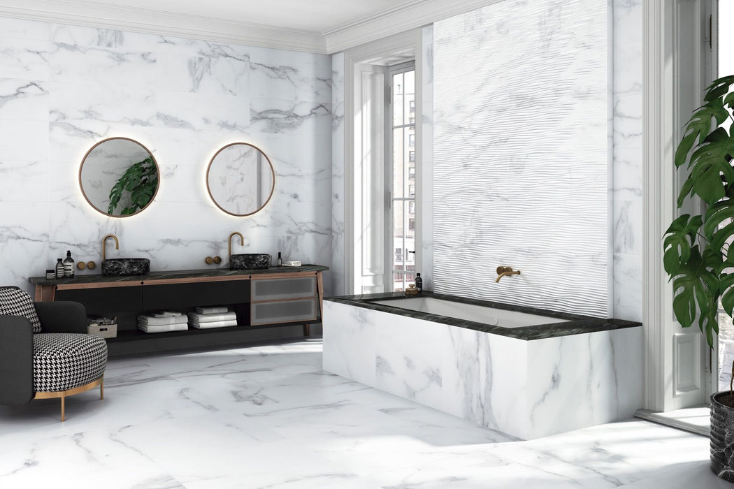 Gresie / faianta bianca carrara 60X120 cm