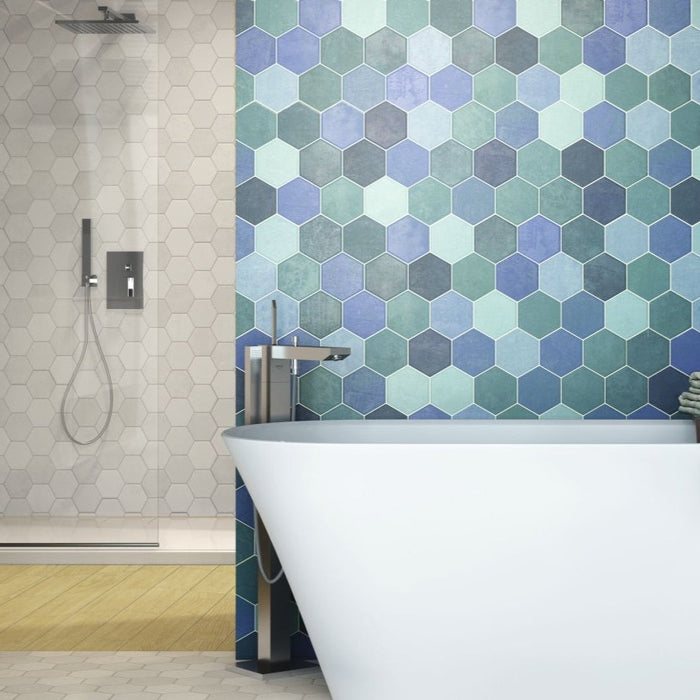 Gresie faianta hex aquqmarine 26.5X51 cm made in spania