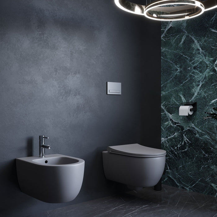 MOULIE Vas wc suspendat cu capac soft close gri