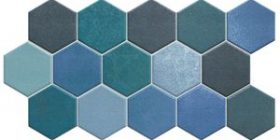 Gresie faianta hex aquqmarine 26.5X51 cm made in spania