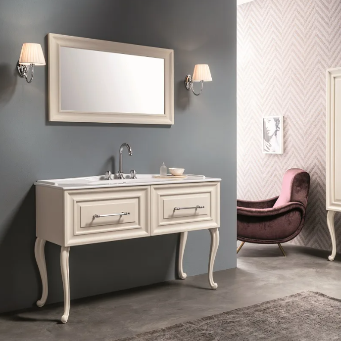 Mobilier baie contemporan Maschera 121x51 cm Gaia Mobili Italy