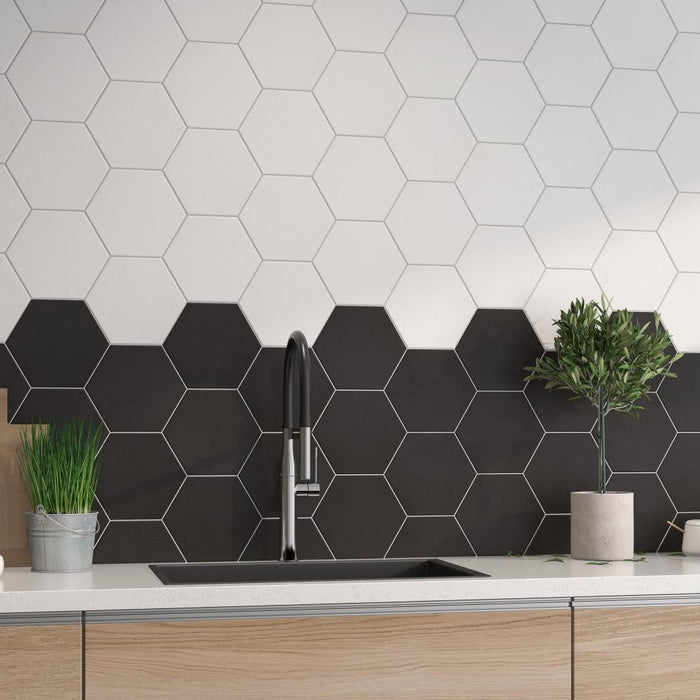 Gresie faianta hexagonala jubilee mayfair 19.8x22.8 cm made in spania