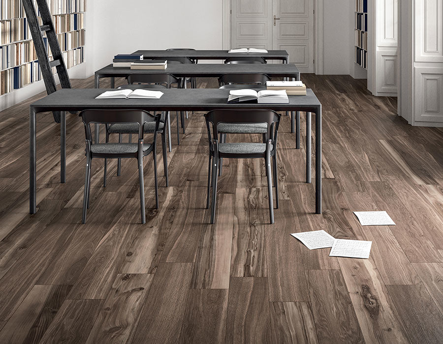 Gresie fleur de bois brun 15X90cm made in italia