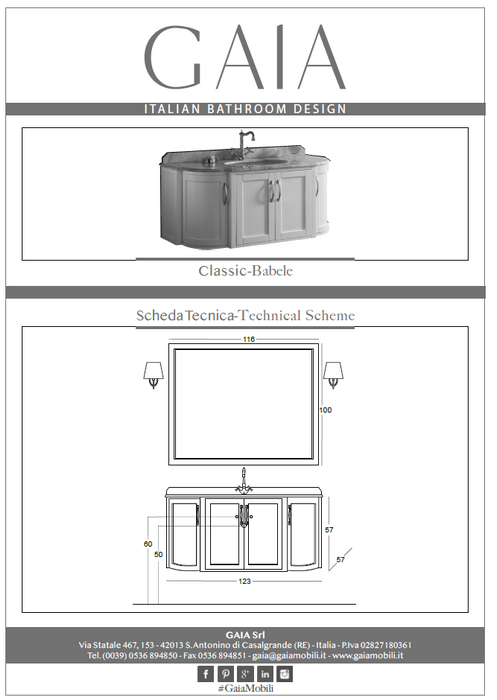 Mobilier baie clasic Babele