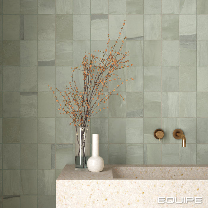 Gresie porțelanată Salk 10×15 cm Mineral Green | Equipe