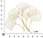 Schiță de dimensiuni pentru Glam Leaf: 79 cm lățime, 68 cm înălțime și 5 cm adâncime