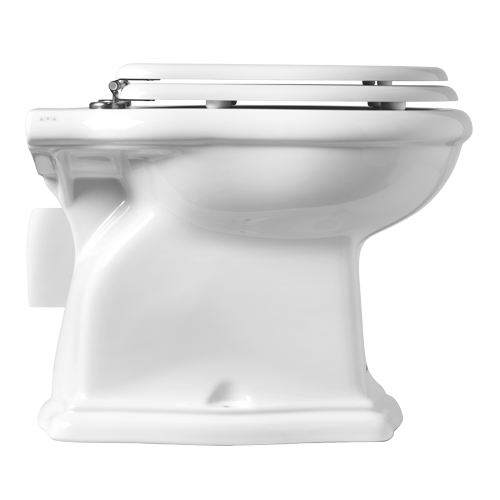 Vas WC Stativ Contea cu Scurgere pe Perete și Capac Soft Close – AXA