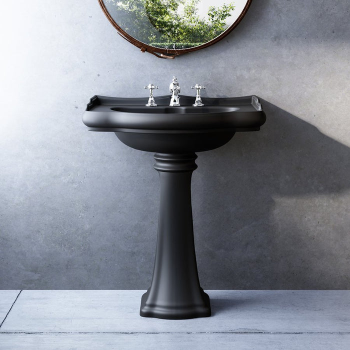 RETRO Lavoar cu piedestal colorat 1046 cu piedestal