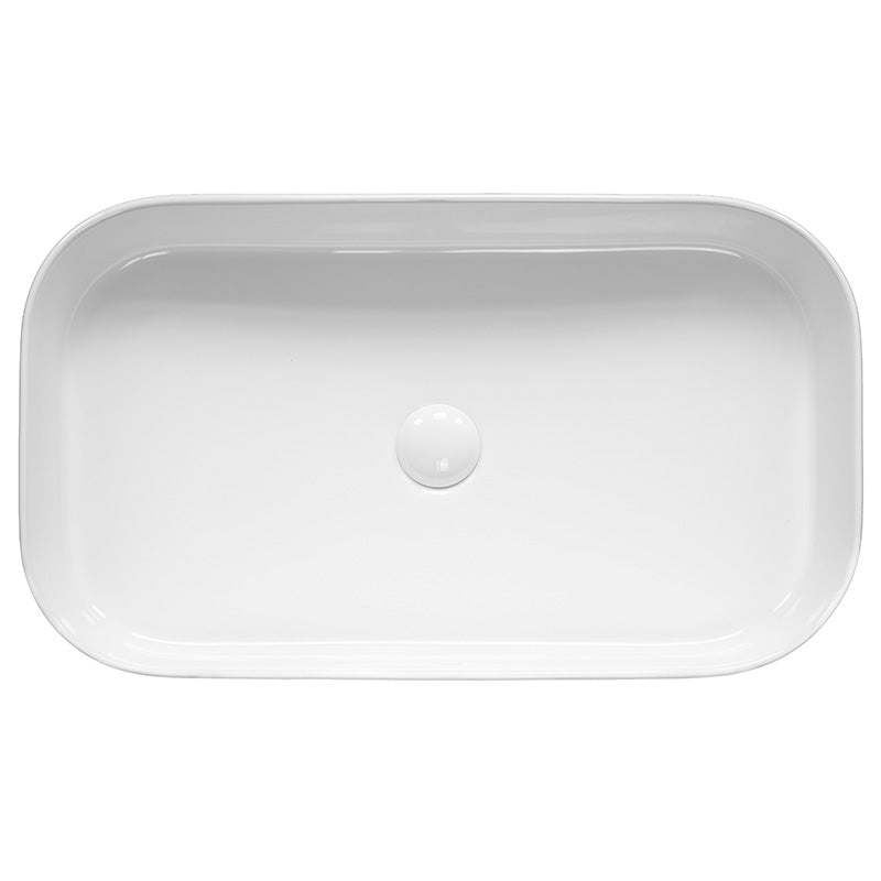 Lavoar Capri pe Blat Dreptunghiular România 65x38cm - Design Modern Casa Ta Alb