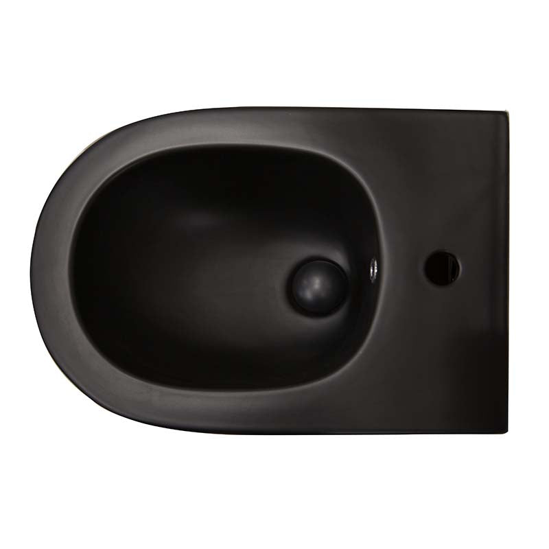 Bideu Mine Suspendat Negru Mat România 52.5x36.5cm - Obiecte Sanitare Moderne Casa Ta
