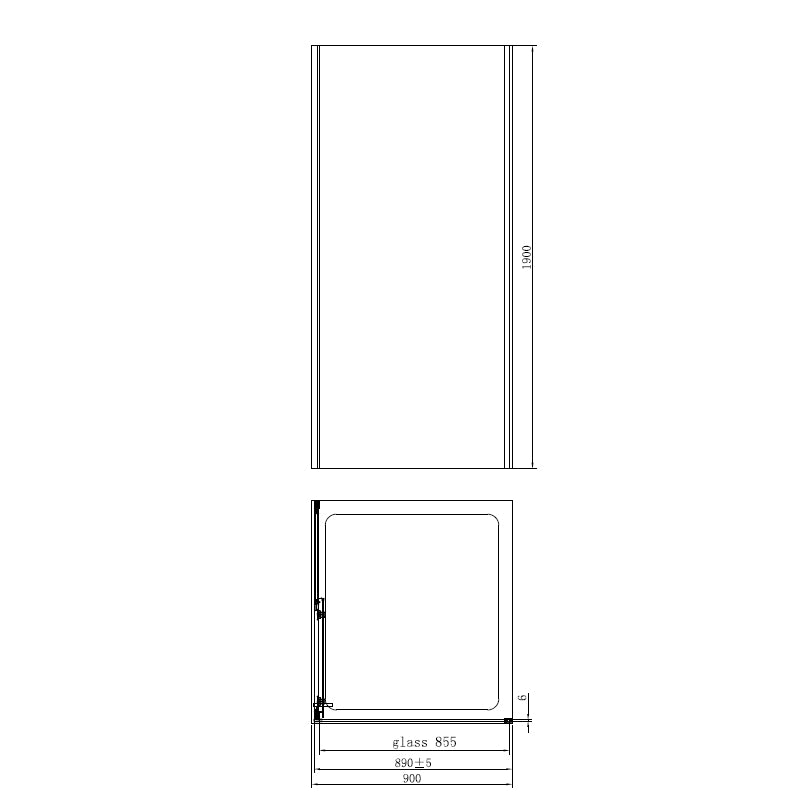 Cabină Duș 120×90 cm | Profil Aluminiu Crom | Sticlă Transparentă 6mm | Montaj Reversibil