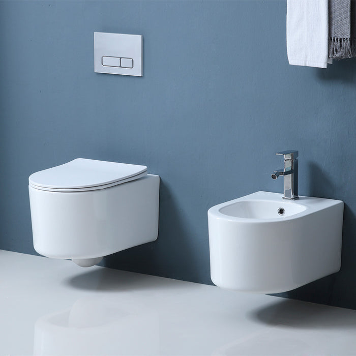 Roco Vas wc suspendat direct flush cu capac soft close