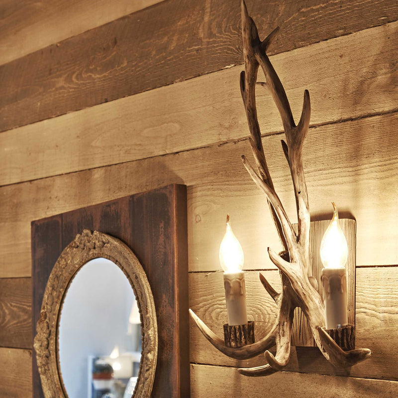 Aplica perete rustic dormitor /sufragerie chalet sp2  ideal lux made in Italy