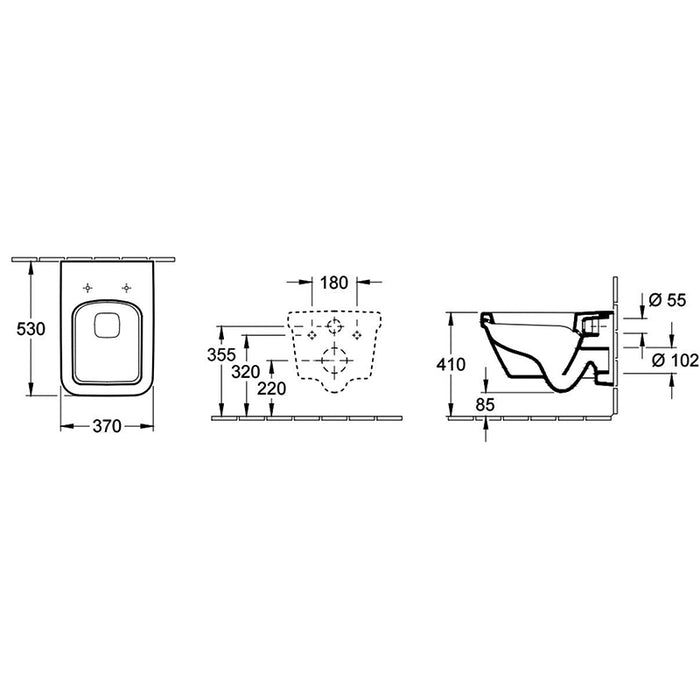 Architectura Vas wc suspendat cu capac soft close