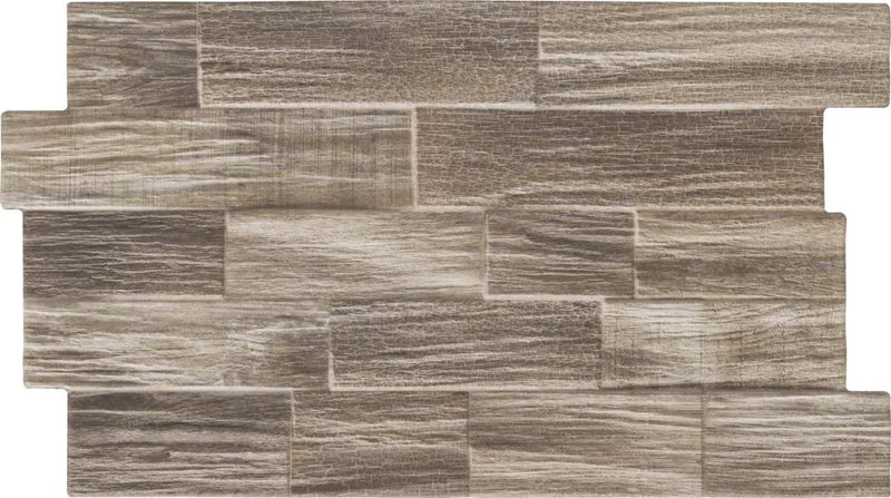 Gresie porțelanată Driftwood Oak Walnut Ebony 31 × 56 cm, aspect lemn – Realonda