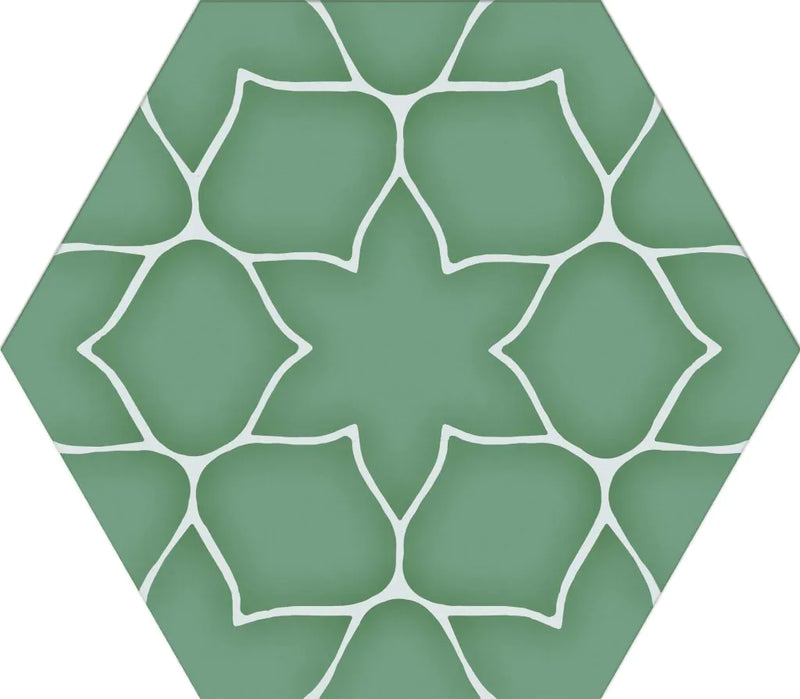 Gresie porțelanată hexagonală Kerala 28,5 × 33 cm, mat – Realonda