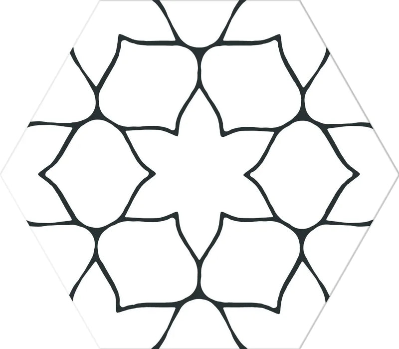 Gresie porțelanată hexagonală Kerala 28,5 × 33 cm, mat – Realonda
