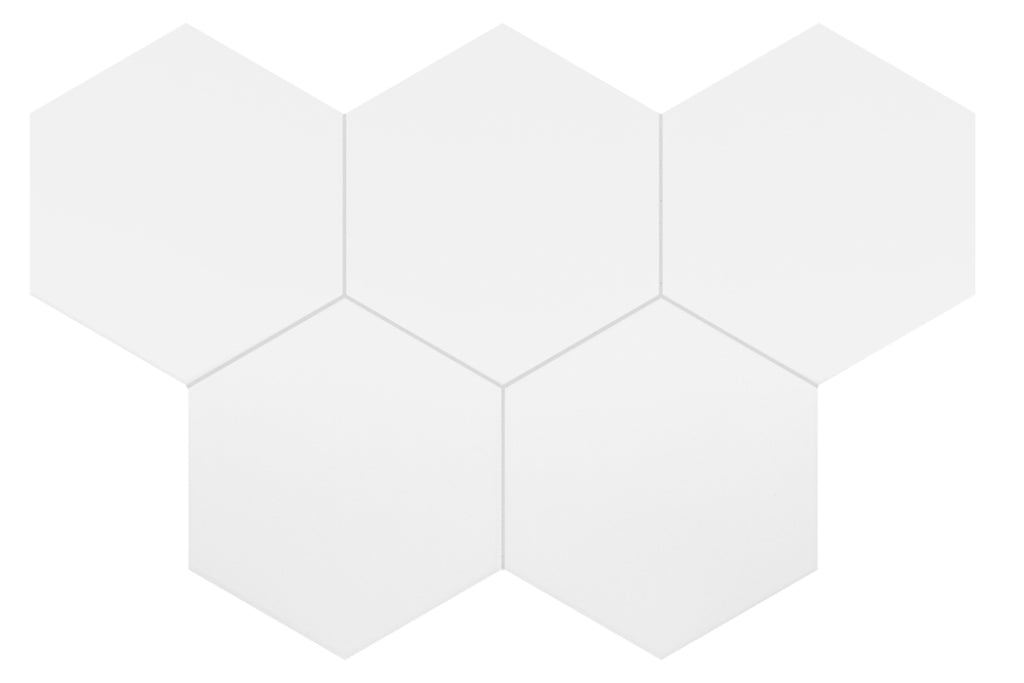 Gresie Hexagonală Coimbra white & black  17.5×20 cm – Finisaj Mat | Equipe Spania