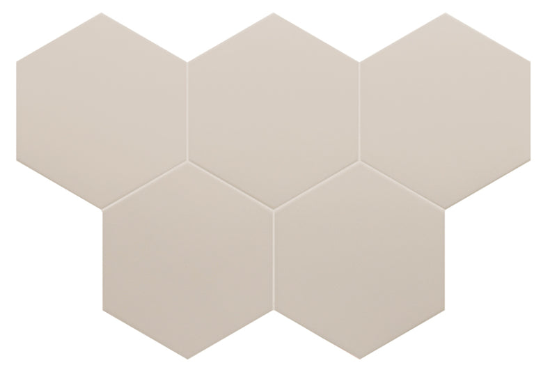 Gresie porțelanată hexagonală Coimbra Taupe 17,5 × 20 cm, mat – Equipe
