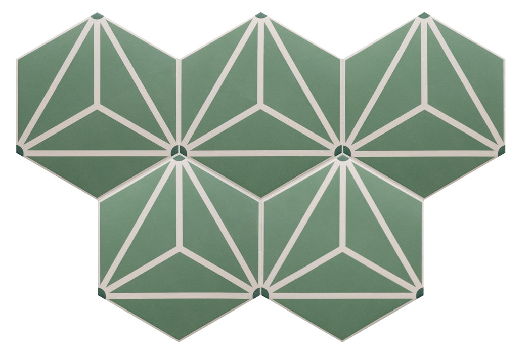 Gresie Hexagonală Coimbra pickle green 17.5×20 cm – Finisaj Mat | Equipe Spania
