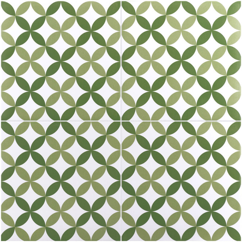 Gresie porțelanată Rivoli Green & Naples 20 × 20 cm – Equipe