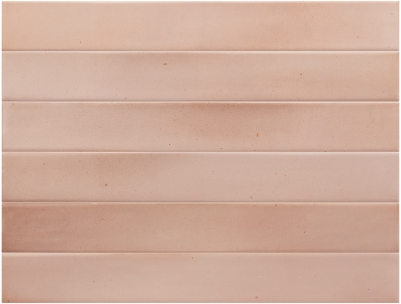 Faianță porțelanată Massimo Pink Sand 5 × 40 cm, mat – Equipe