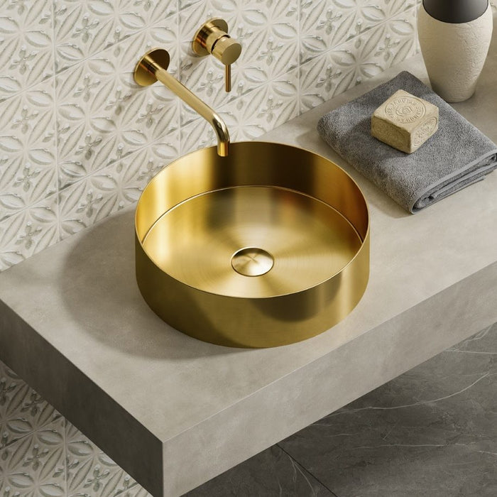 Lavoar pe Blat rotund Venus Oro – Oțel Inoxidabil 38x38x11 cm