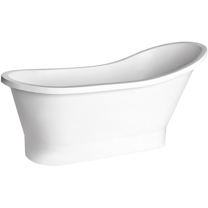 Cadă Freestanding Gloria – Compozit Alb Premium 160x68 cm/150x66cm