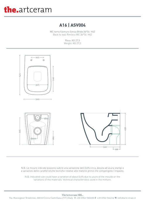 Vas Stativ A16 Artceram 36×52 cm – asv004