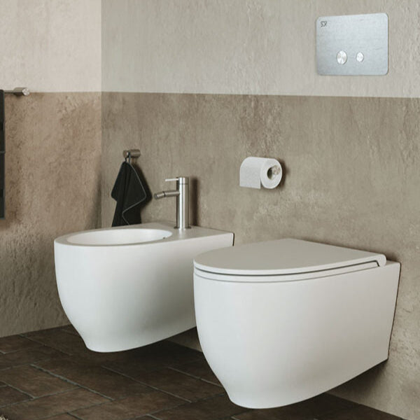 Bidet Suspendat Fox SDR Ceramiche 53x36 cm - Made in Italy - Design Modern Elegant