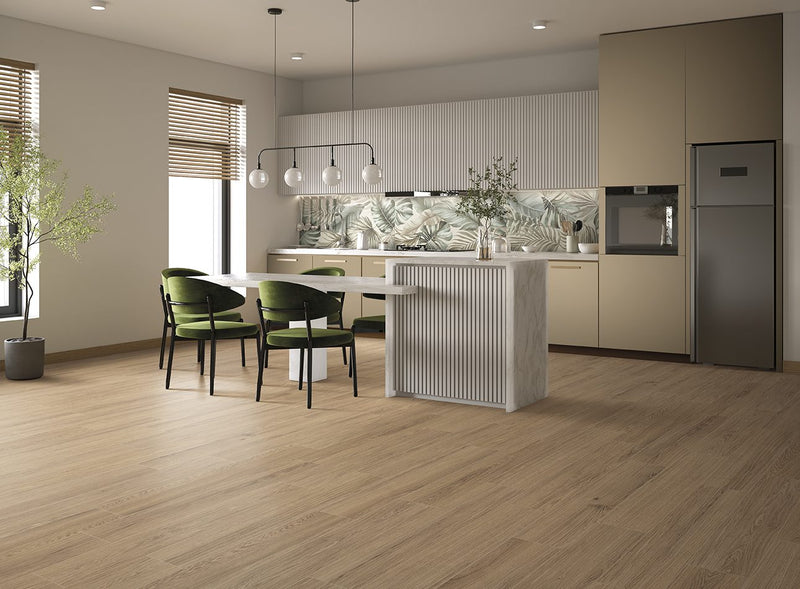 Gresie porțelanată Emotion Cherry 20 × 120 cm, aspect lemn – iTiles