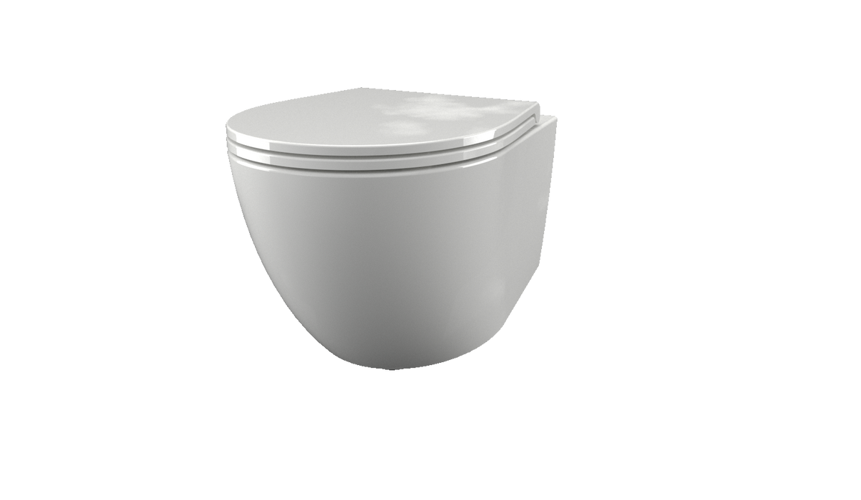 WC Suspendat Bull 500 SDR Ceramiche 36x53 cm cu Capac Soft Close - Made in Italy - Design Compact Modern