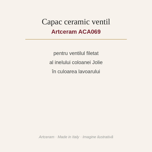 Capac ceramic ventil Jolie Artceram ACA069