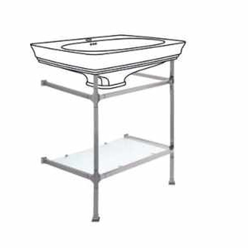 Set lavoar Civitas 68x50 pe structură Quadra cu raft sticlă CIA003