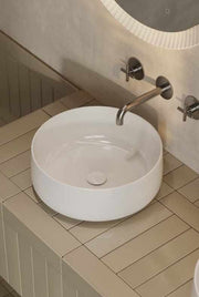 Lavoar rotund Cognac Artceram pe blat