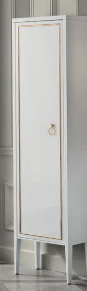 Coloană baie Elegance 192 cm pe picioare, lăcuit alb – Mia Italia