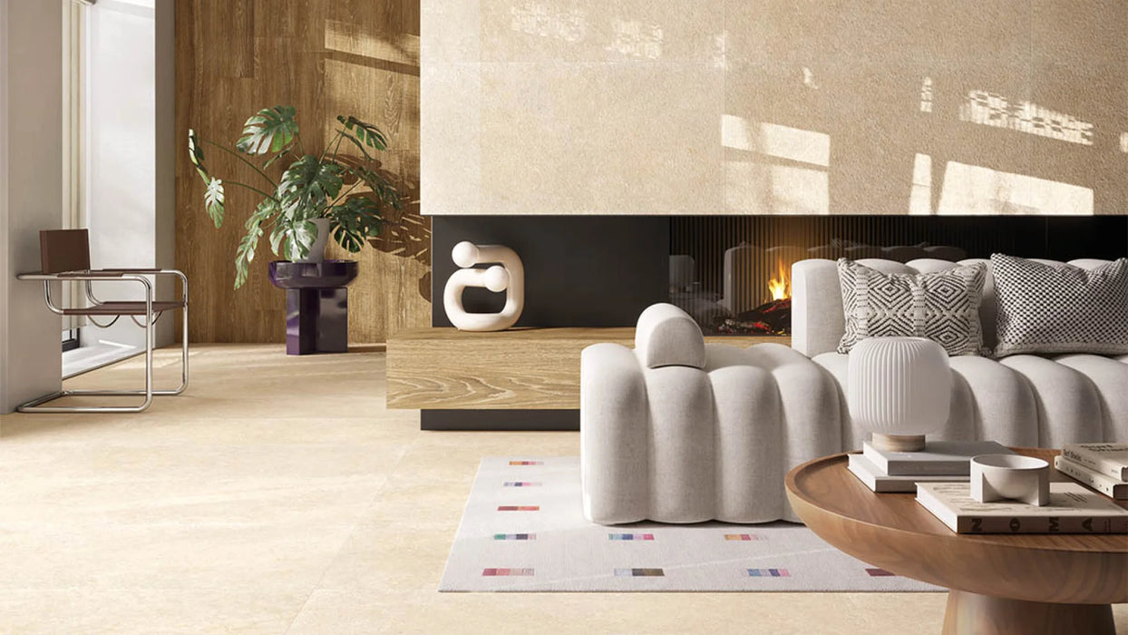 Gresie Porțelanată Crema Luna Beige Mat 60x120 cm – Sichenia Italia