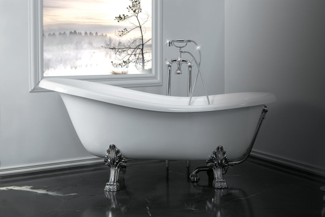 Baterie Cadă Pardoseală Revival V4101XL Crom Made in Italy DANIEL