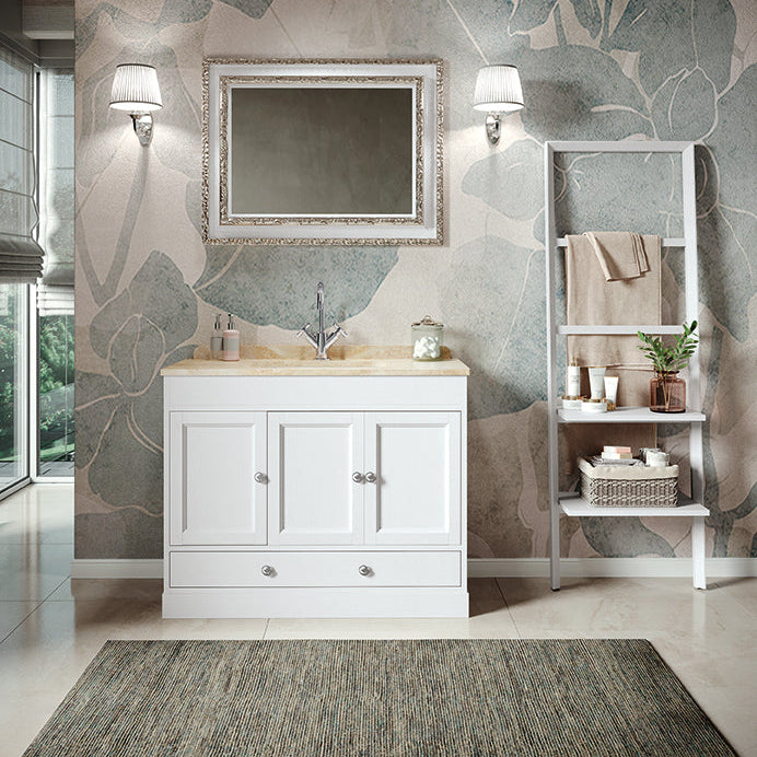 Mobilier baie clasic Dora 01, 105 cm, blat piatră naturală – Eban Mobili