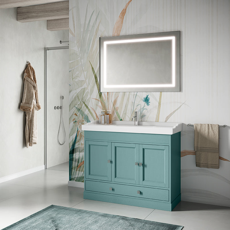 Mobilier baie clasic Dora 03, 105 cm, verde mușchi – Eban Mobili