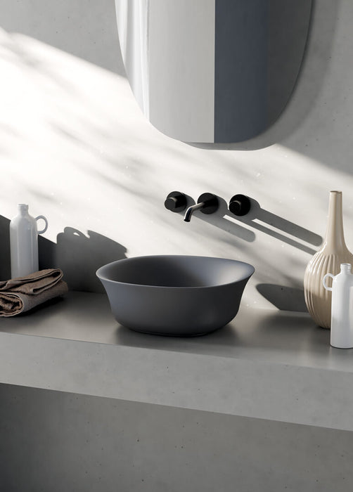 Lavoar Blat Flut – Ebano Satinat (cod.028) 42 cm | GSG Ceramica Italia