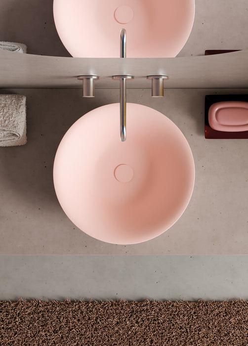 Lavoar Blat Flut – Roz Lucios (Rosa Lucido 039) 42 cm | GSG Ceramica Italia