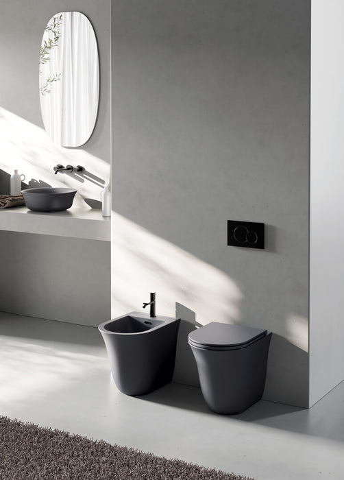 Vas WC Stativ Flut – Ebano Satinat (cod.028) | GSG Ceramica Italia