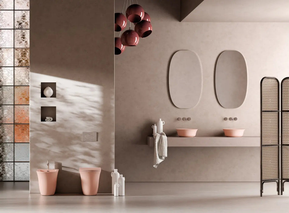 Vas WC Stativ Flut – Roz Lucios (Rosa Lucido 039) | GSG Ceramica Italia