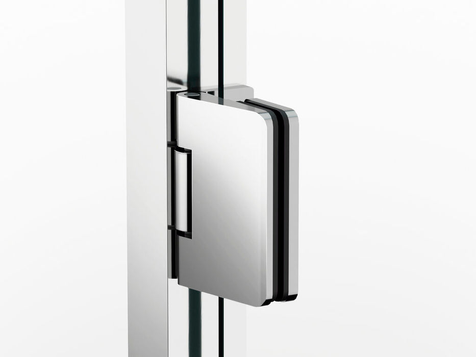 Cabină Duș 65×195 cm | Sticlă Transparentă 6mm | Profil Aluminiu Crom| Montaj Reversibil